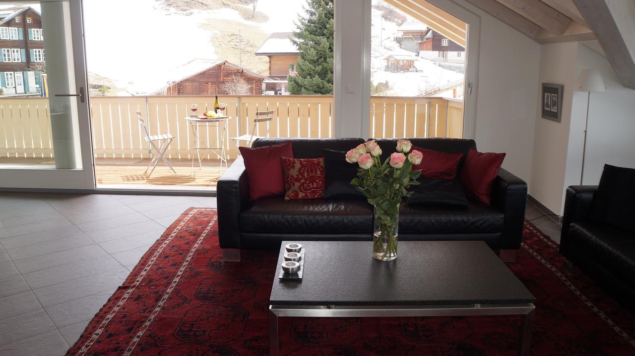Chalet Brunner Penthouse Wengen Exterior foto
